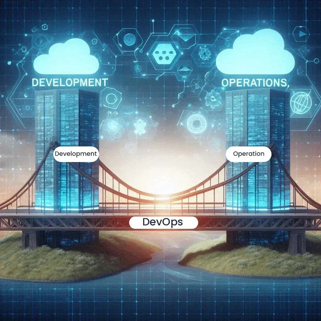 bridge between Dev and Ops bridge between Dev and Ops